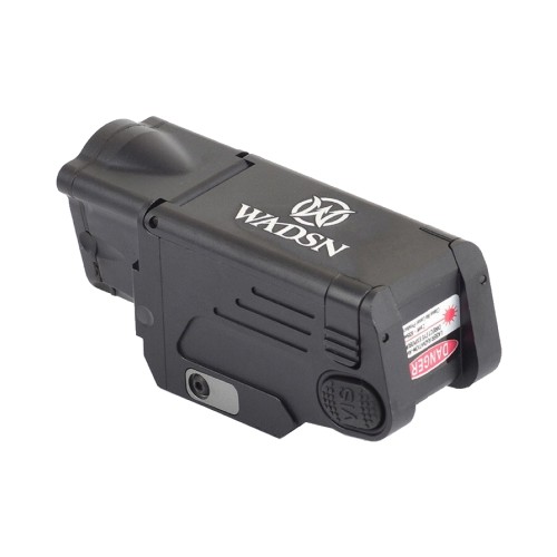 WADSN RED LASER AND FLASHLIGHT FOR PISTOLS BLACK (WM113-B)