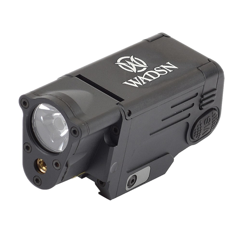 WADSN RED LASER AND FLASHLIGHT FOR PISTOLS BLACK (WM113-B)