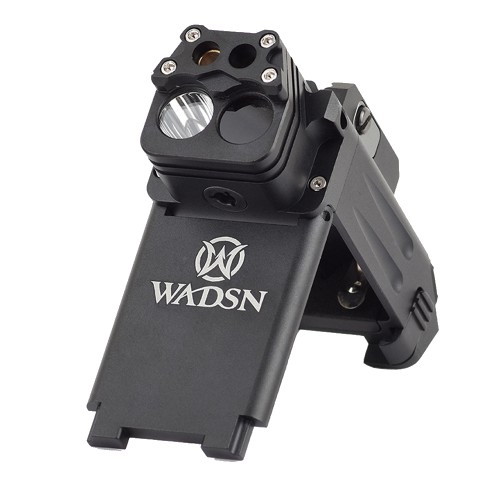 WADSN RED LASER WITH FLASHLIGHT AND INFRARED FOR PISTOLS BLACK (WM114-B)