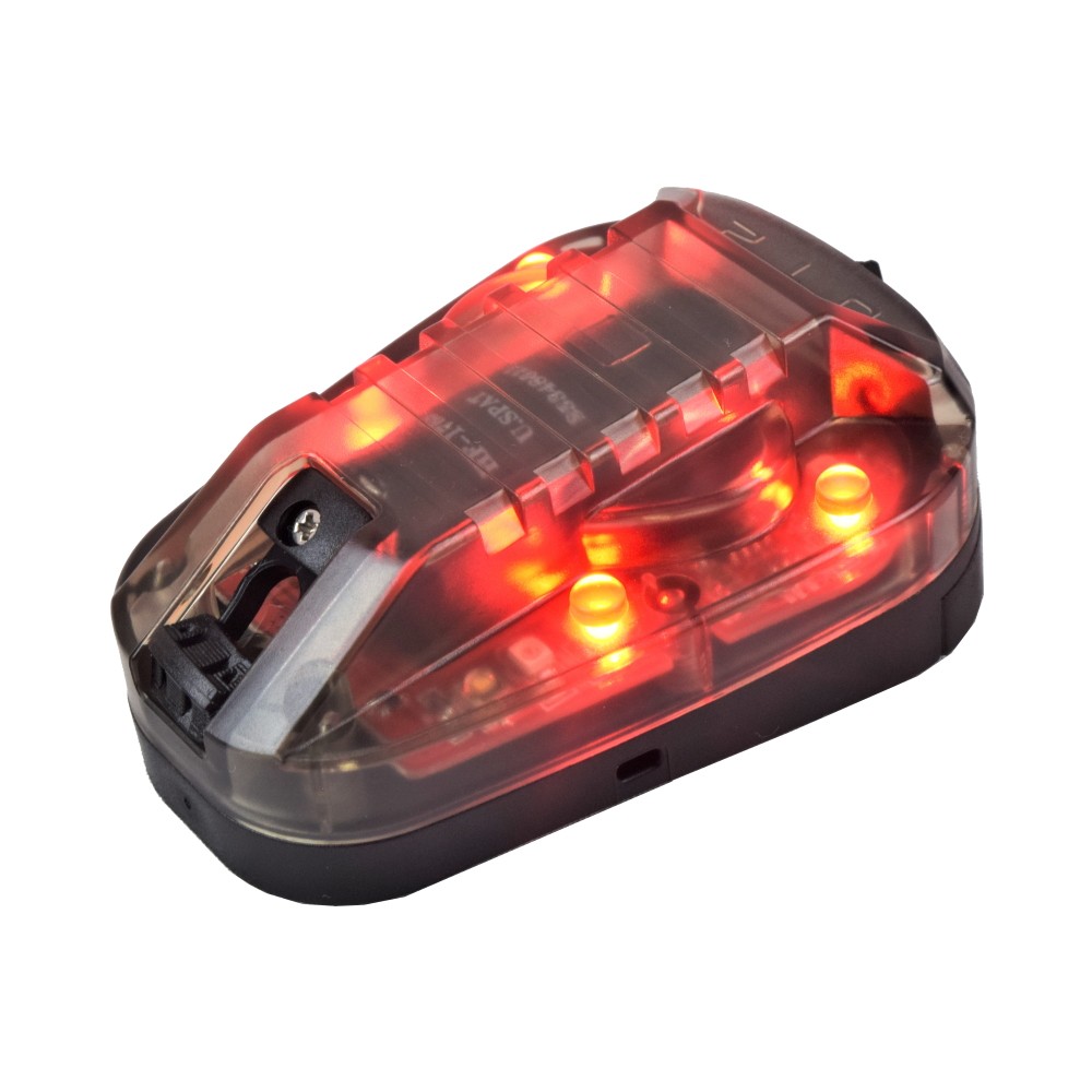 WADSN SIGNAL LAMP FOR HELMETS BLACK RED LIGHT (WD3001-BRED)