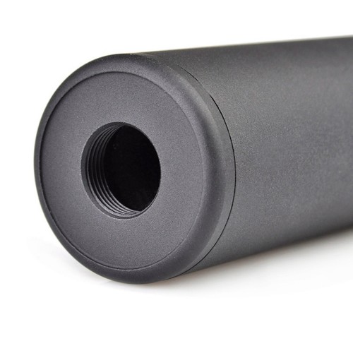 METAL SMOOTH STYLE SILENCER 130X35 VERSION BLACK (ME2019-B)