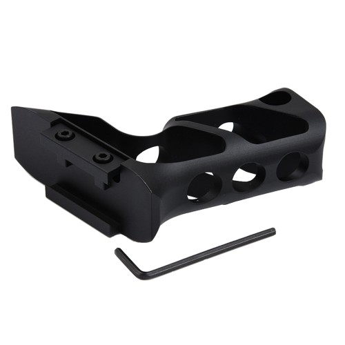 METAL LONG ANGLED GRIP FOR 20mm RAILS BLACK (ME6005-B)