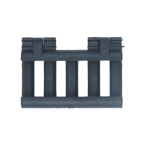 MP 5 SLOT RAIL COVER WITH WIRE LOOM BLACK (MP2007-B)