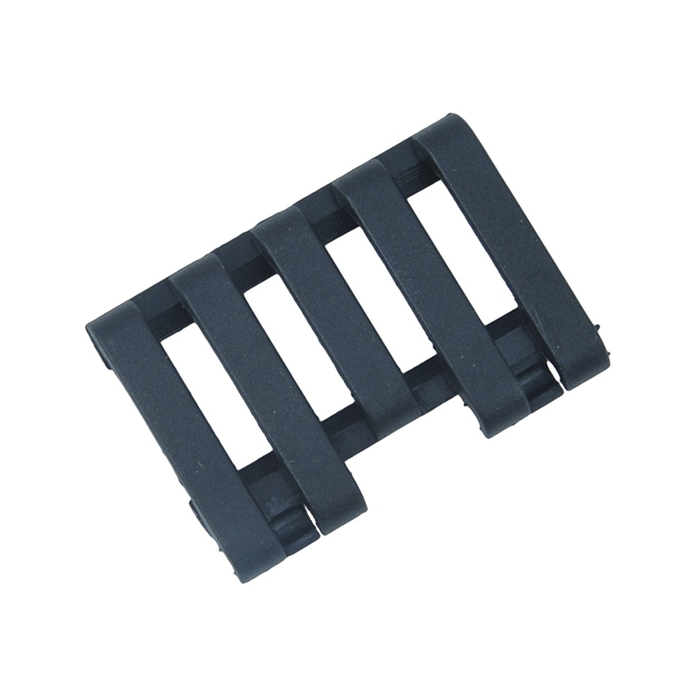 MP 5 SLOT RAIL COVER WITH WIRE LOOM BLACK (MP2007-B)