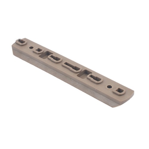 MP SET 6 SLITTE 20mm IN POLIMERO PER KEYMOD E M-LOK DARK EARTH (MP2013-T)