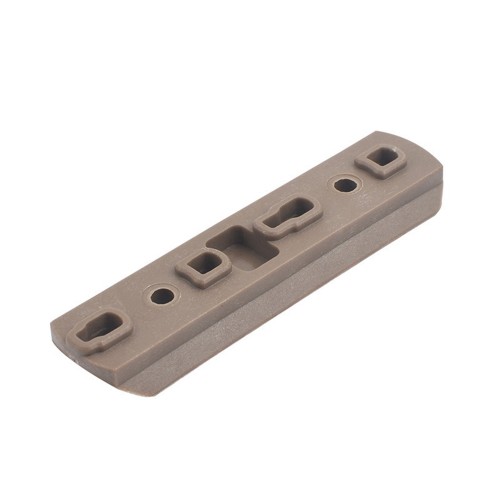 MP SET 6 SLITTE 20mm IN POLIMERO PER KEYMOD E M-LOK DARK EARTH (MP2013-T)