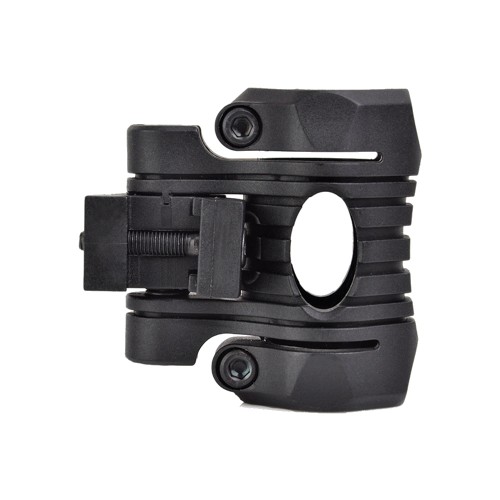 MP MOUNT FOR 1" FLASHLIGHT FOR 20mm RAILS 5-POSITIONS ADJUSTABLE BLACK (MP7002-B)