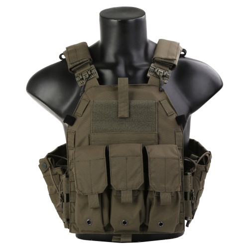 EMERSONGEAR BLUE LABEL QUICK DETACH PLATE CARRIER RANGER GREEN (EMB7405RG)