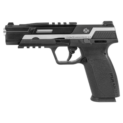 G&G PISTOLA A GAS PIRANHA TR SILVER (GG-PIR-TRS)