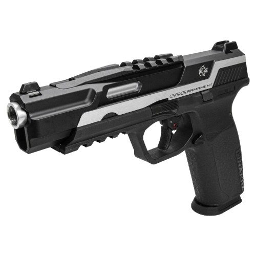 G&G PISTOLA A GAS PIRANHA TR SILVER (GG-PIR-TRS)