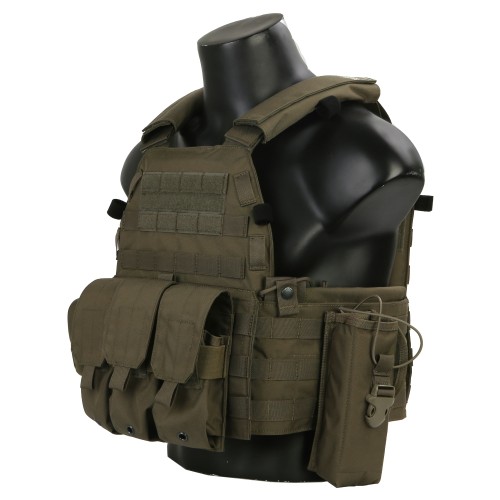 EMERSONGEAR BLUE LABEL TACTICAL VEST RANGER GREEN (EMB7440RG)