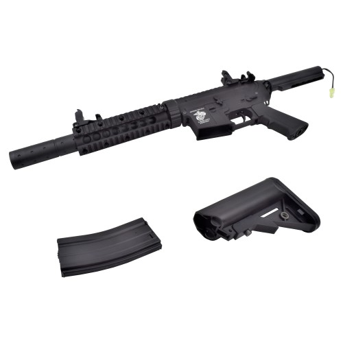 D|BOYS ELECTRIC RIFLE M4 7" METAL BODY BLACK (3881M)