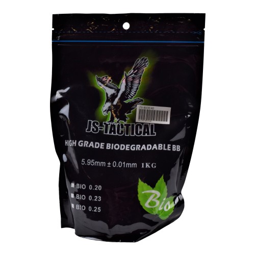 JS-TACTICAL BIODEGRADABLE BALL PELLETS 0.40G WHITE (JS-BIO0.40)