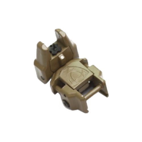 APS TACCA DI MIRA FRONTALE FLIP-UP RHINO DARK EARTH (APS-GG038D)