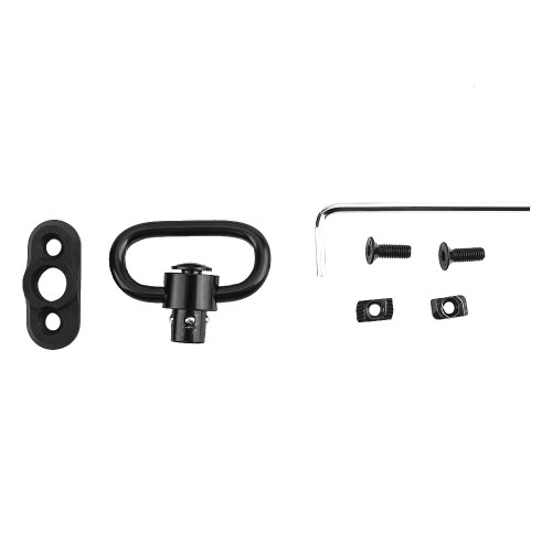 METAL QD SLING SWIVEL WITH KEYMOD/M-LOK MOUNT BLACK (ME4019-B)