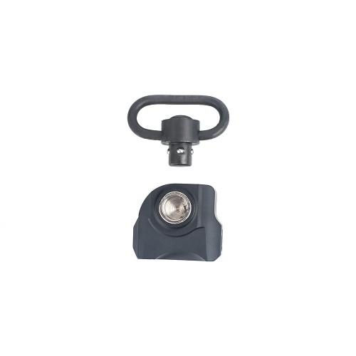 METAL QD SLING SWIVEL WITH MOUNT FOR 20mm RAILS BLACK (ME4018-B)