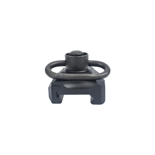 METAL ANELLO CINGHIA QD CON ATTACCO PER SLITTE 20mm NERO (ME4018-B)