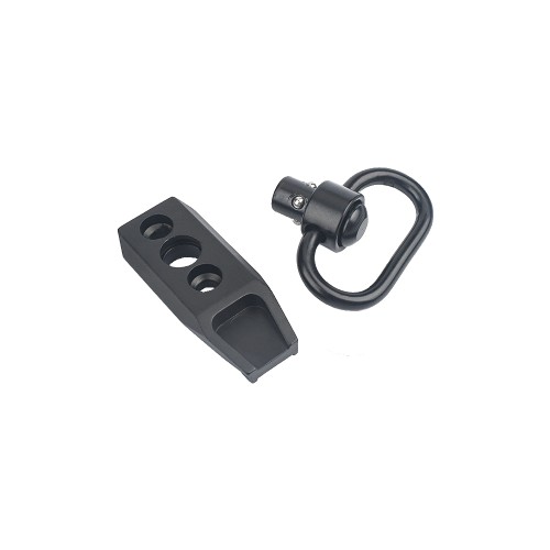 METAL GANCIO CINGHIA QD CON ATTACCO PER KEYMOD NERO (ME4034-B)