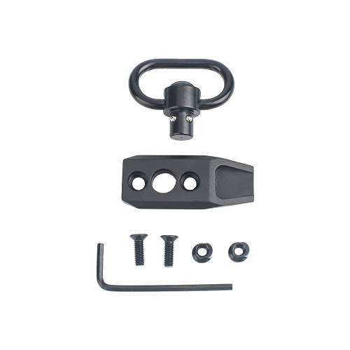 METAL QD SLING SWIVEL WITH MOUNT FOR KEYMOD BLACK (ME4034-B)