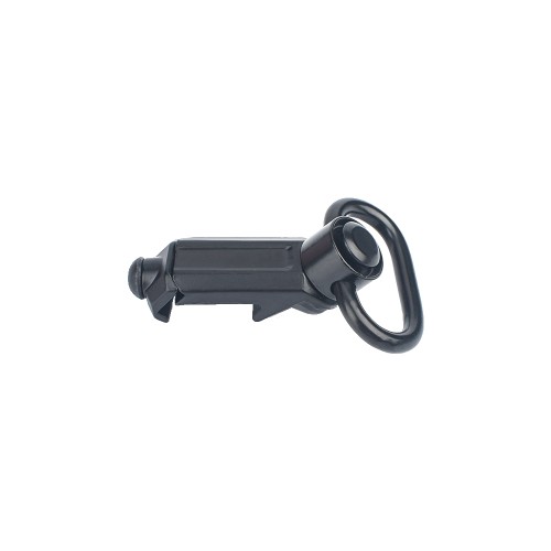 METAL GANCIO CINGHIA QD CON ATTACCO PER SLITTE 20MM NERO (ME4011-B)