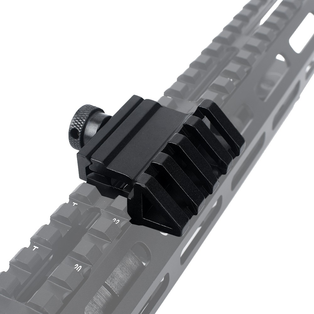 METAL 20MM RAIL WITH 45° OFFSET BLACK (ME4037B) Jolly Softair