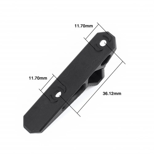 METAL HAND-STOP FOR KEYMOD/M-LOK BLACK (ME6087-B)