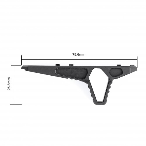 METAL HAND-STOP FOR KEYMOD/M-LOK BLACK (ME6087-B)