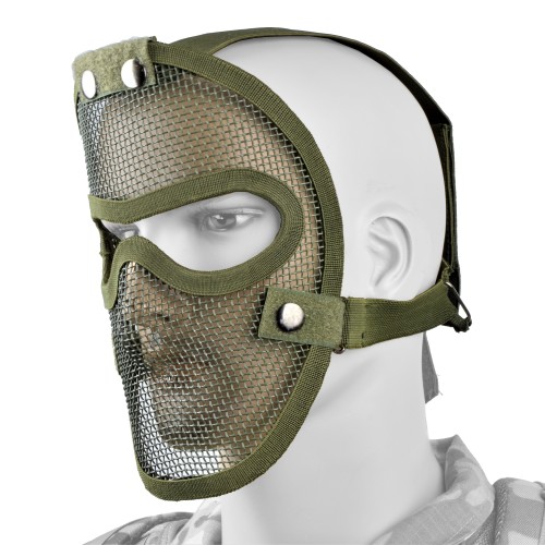 ROYAL MASCHERA CON RETE METALLICA OLIVE DRAB (KR003V)