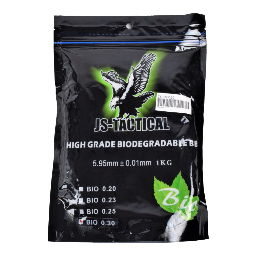 JS-TACTICAL BIODEGRADABLE BALL PELLETS 0.30G WHITE (JS-BIO0.30)
