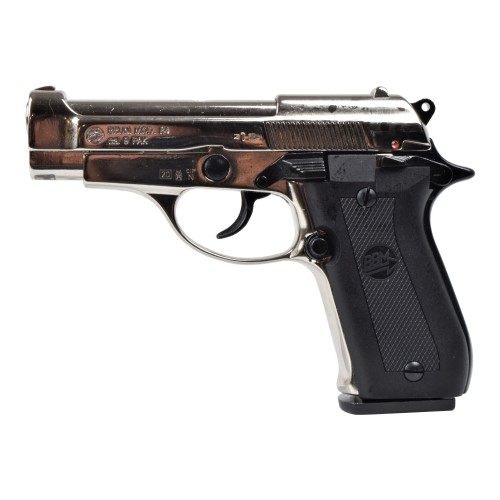 BRUNI PISTOLA A SALVE 84 CALIBRO 9MM NIKEL (BR-2700N)