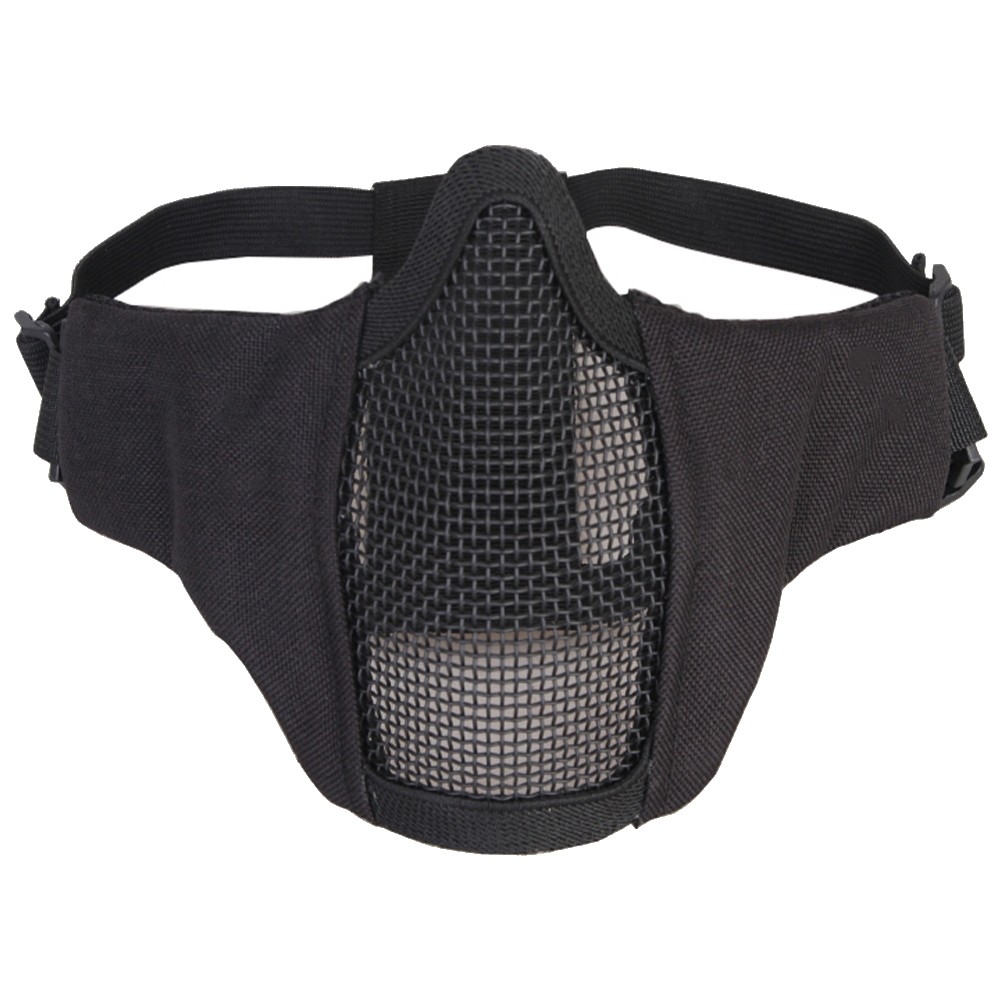 EMERSONGEAR HALF FACE MASK WITH STEEL MESH BLACK (BD-6644B)