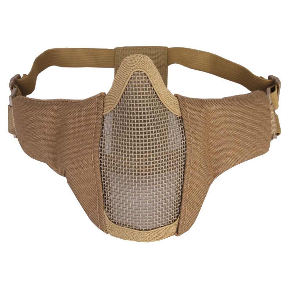 EMERSONGEAR MASCHERA MEZZO VISO CON RETE IN METALLO COYOTE BROWN (BD-6644CB)