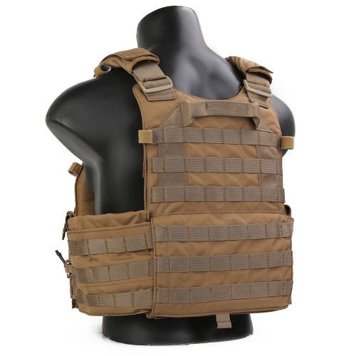 EMERSONGEAR PLATE CARRIER CON SGANCIO RAPIDO COYOTE BROWN (EM7405CB)