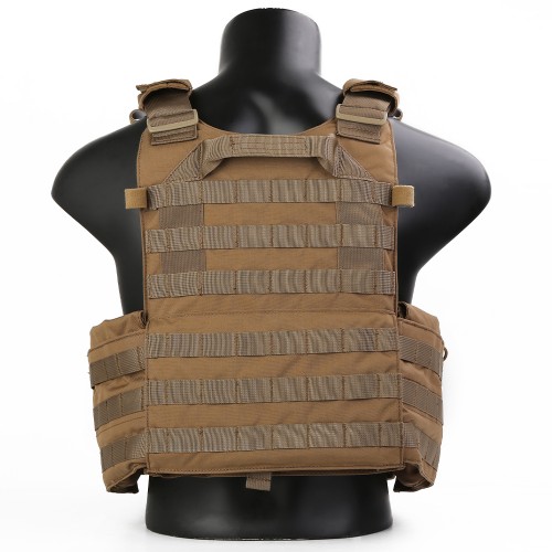 EMERSONGEAR PLATE CARRIER CON SGANCIO RAPIDO COYOTE BROWN (EM7405CB)