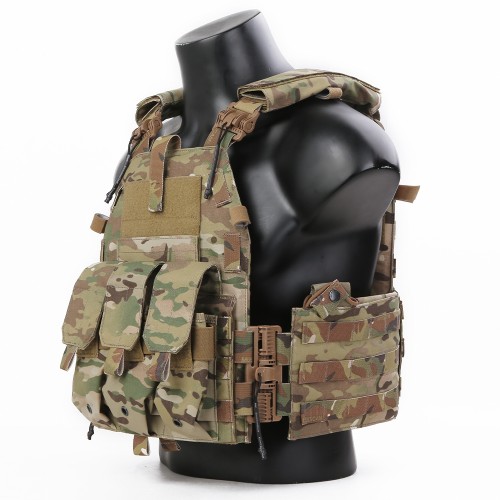 EMERSONGEAR PLATE CARRIER CON SGANCIO RAPIDO MULTICAM (EM7405MC)