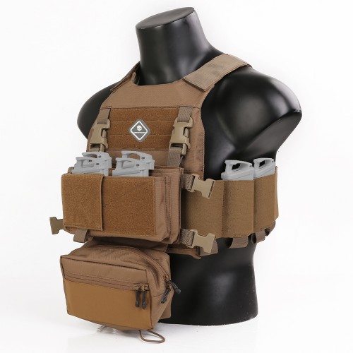 EMERSONGEAR COMBAT TACTICAL VEST WITH CHEST RIG COYOTE BROWN (EM7407CB)