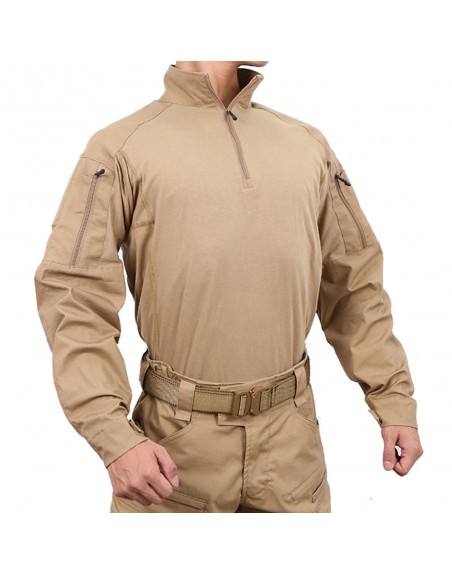 brown tactical shirt
