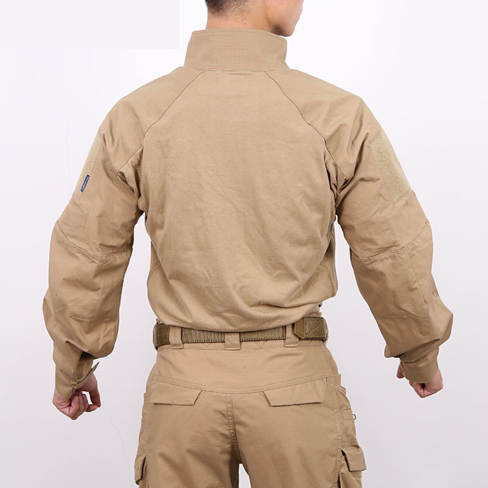 brown tactical shirt
