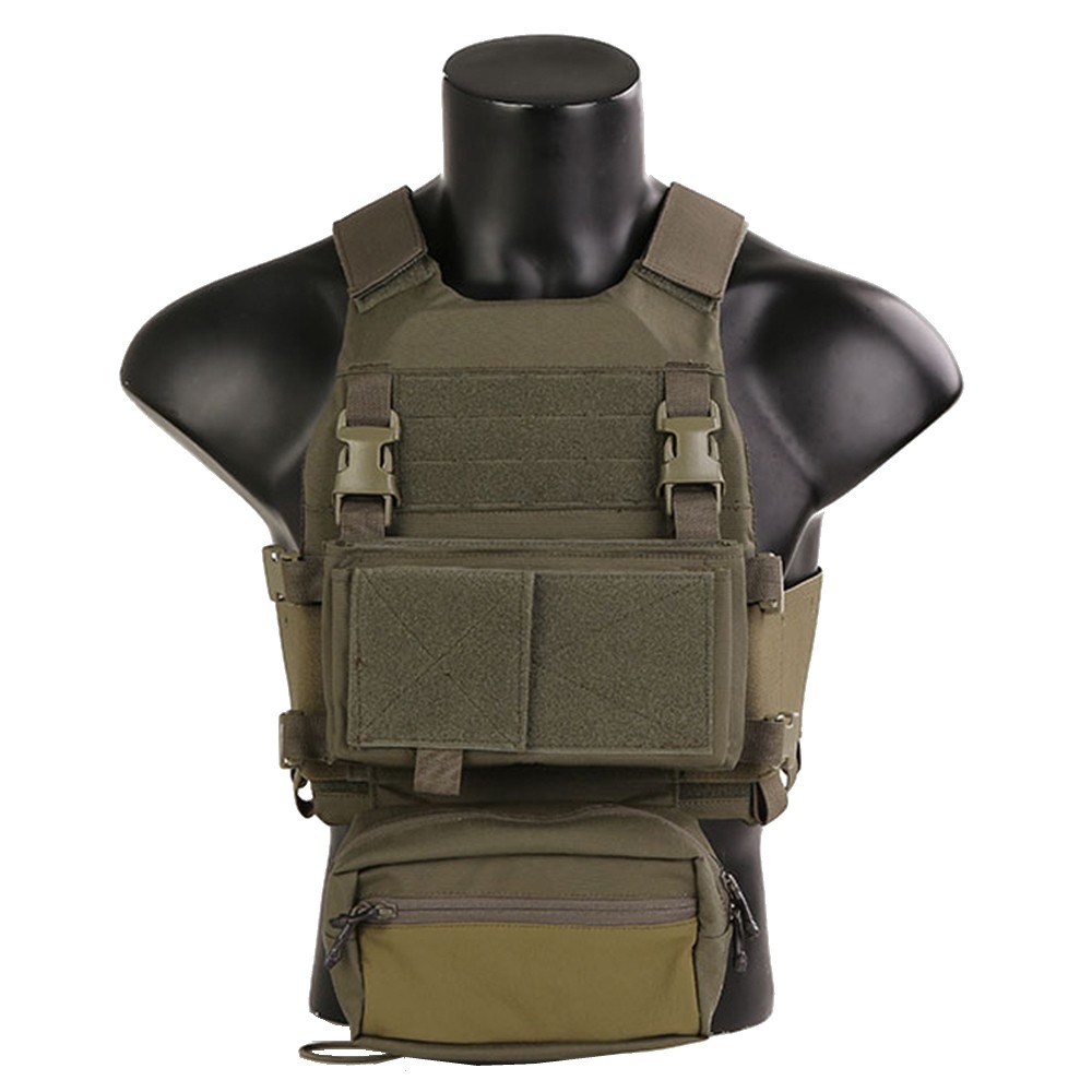 EMERSONGEAR COMBAT TACTICAL VEST CON CHEST RIG RANGER GREEN (EM7407RG)