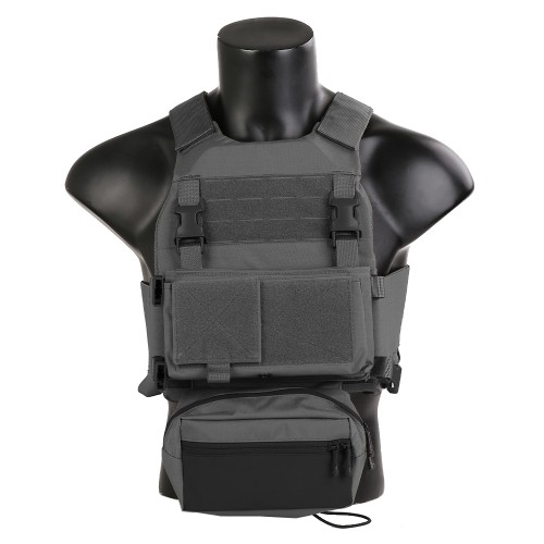 EMERSONGEAR COMBAT TACTICAL VEST CON CHEST RIG WOLF GRAY (EM7407WG)
