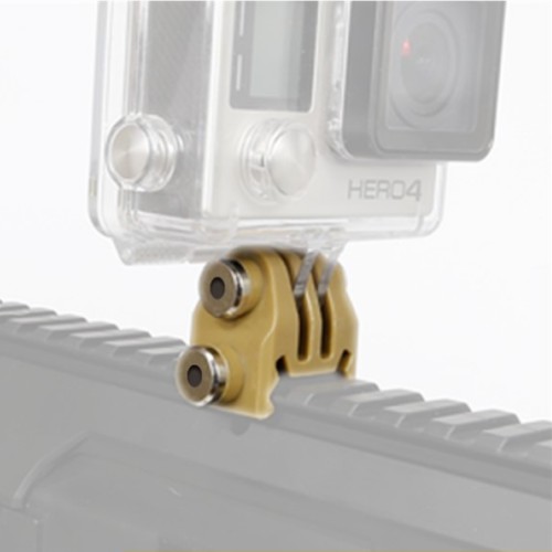 WOSPORT GO PRO MOUNT FOR 22MM RAILS TAN (WO-G033T)