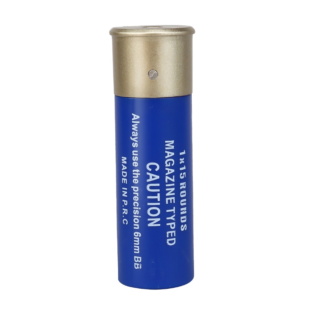 WOSPORT SHOTGUN SHELL MAGAZINE 1X15 - 6 PIECES BLUE (WO-EX15BLU)