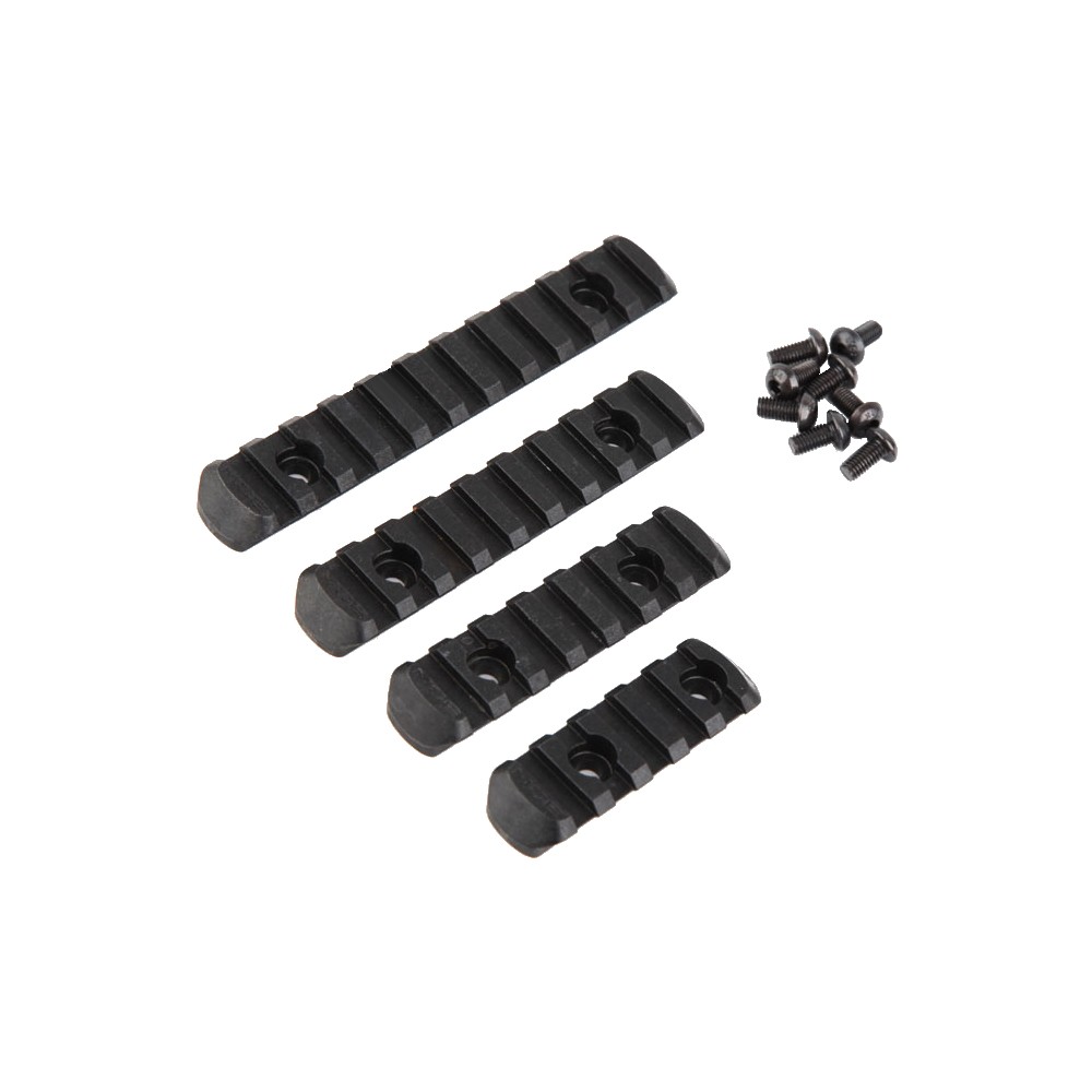 BIG DRAGON 4x 20mm STANDARD NYLON RAILS SET BLACK (BD-3753)