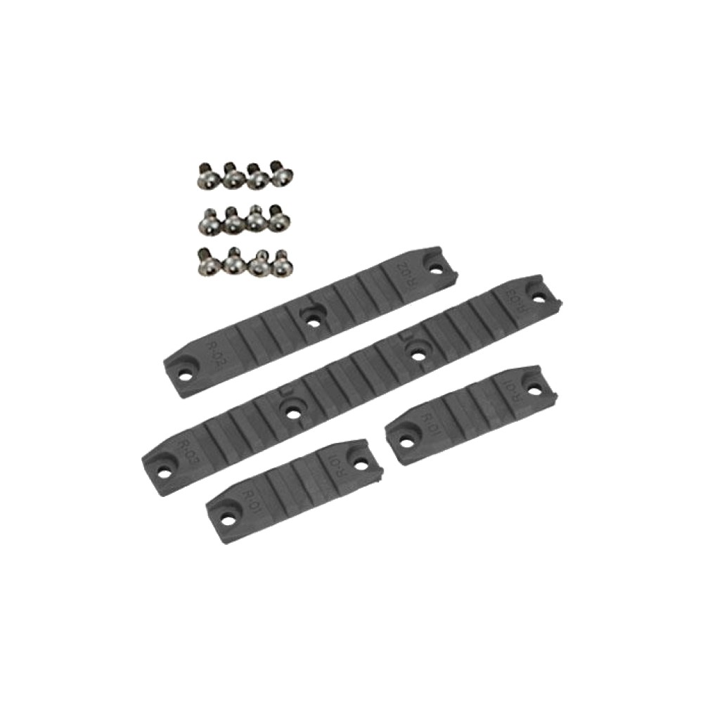 AMOEBA STANDARD 20mm RAIL SET BLACK (AR-KITRAIL)