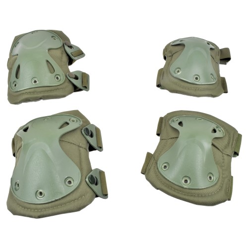 WOSPORT SET GINOCCHIERE E GOMITIERE OLIVE DRAB (EX-PA3OD)