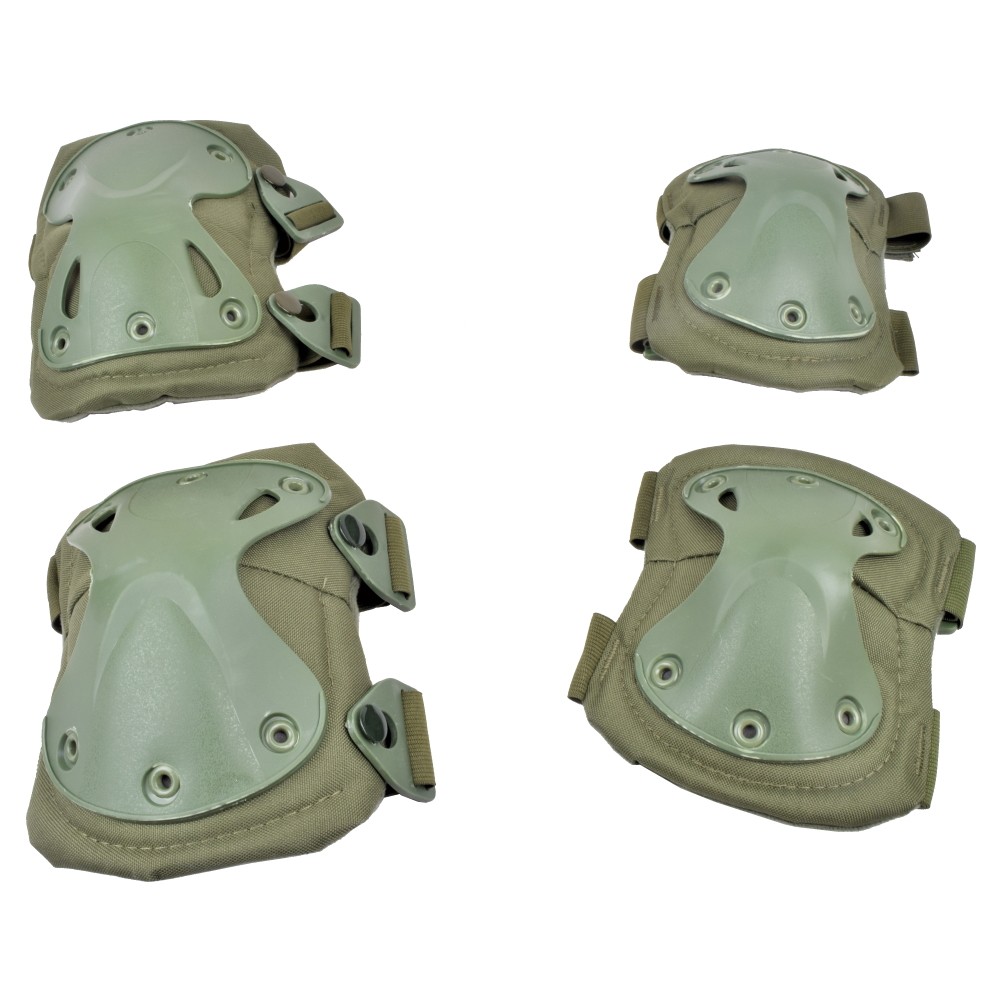 WOSPORT KNEE PADS AND ELBOW PADS OLIVE DRAB (EX-PA3OD)