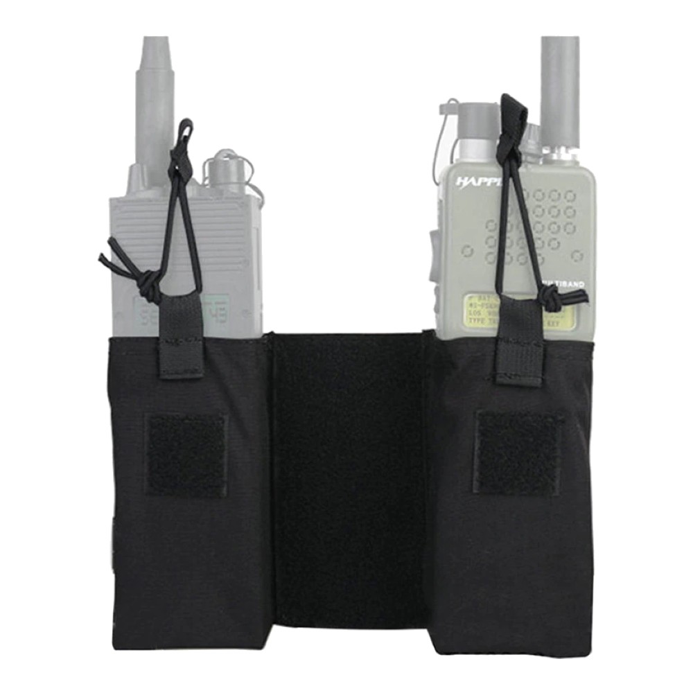 EMERSONGEAR SET 2x RADIO/MAGAZINE POUCHES BLACK (EM8333BK)