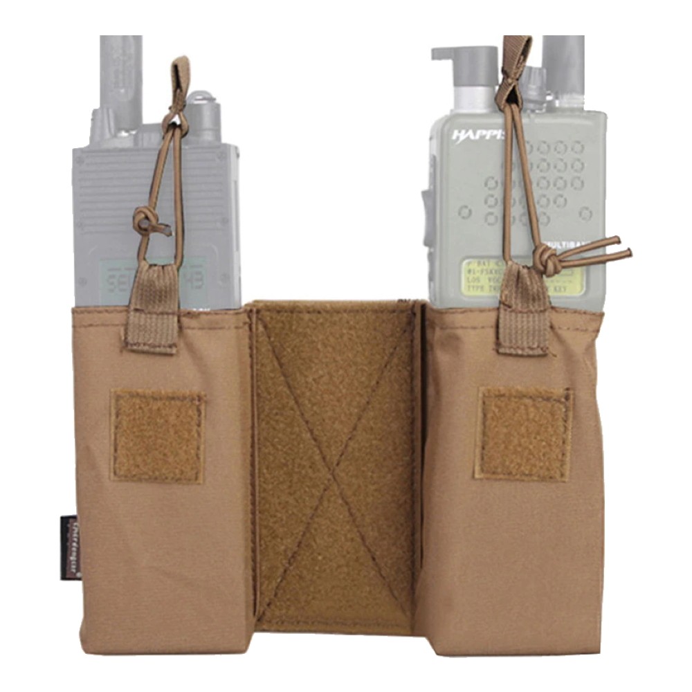 EMERSONGEAR SET 2x RADIO/MAGAZINE POUCHES COYOTE BROWN (EM8333CB)