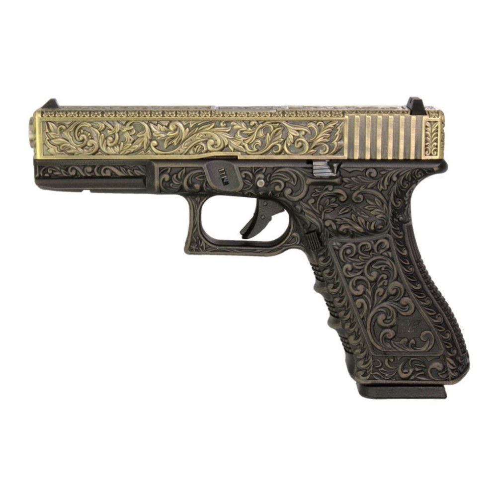 WE PISTOLA A GAS G17 CLASSIC FLORAL PATTERN BRONZE (WG01FB)