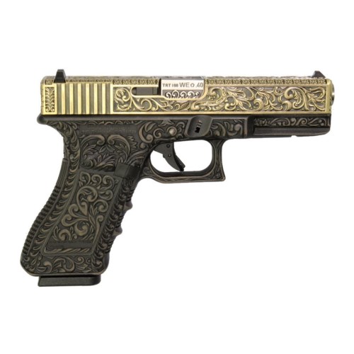 WE PISTOLA A GAS G17 CLASSIC FLORAL PATTERN BRONZE (WG01FB)
